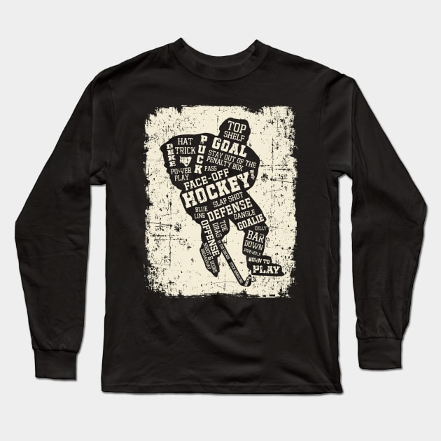 Play Hockey Canvas Long Sleeve T-Shirt by TeeSky